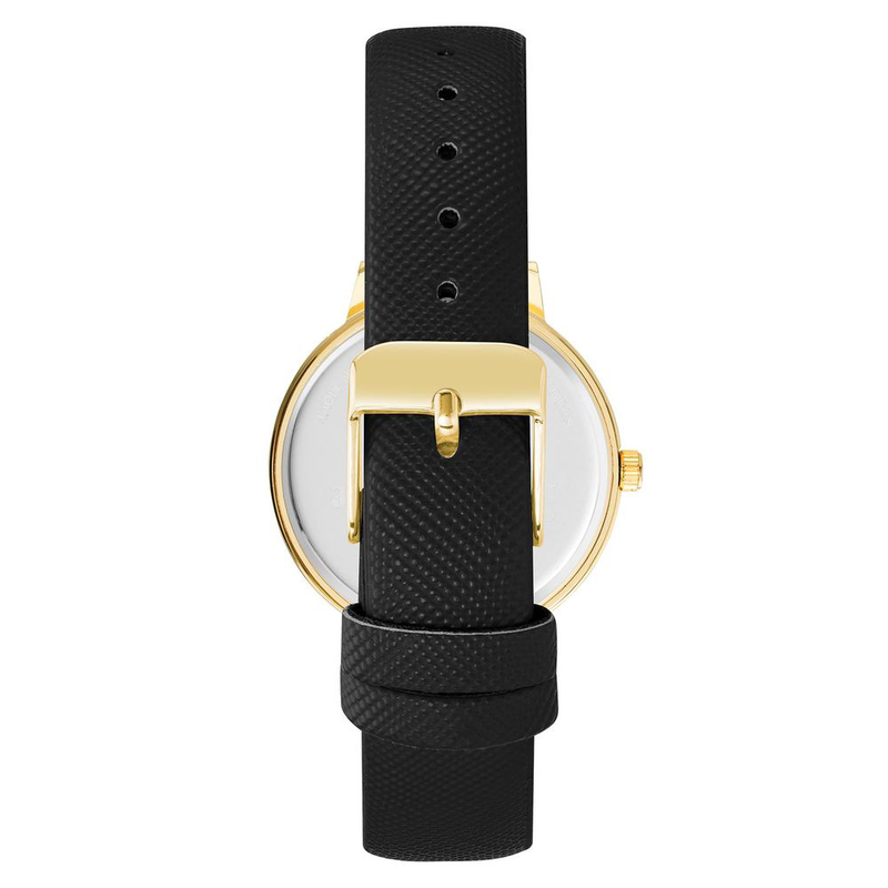 Black plastic dress watch-null