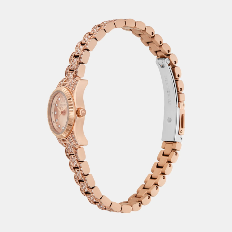 Michael kors mini lexington pav&eacute; rose gold-tone watch mk4863-null