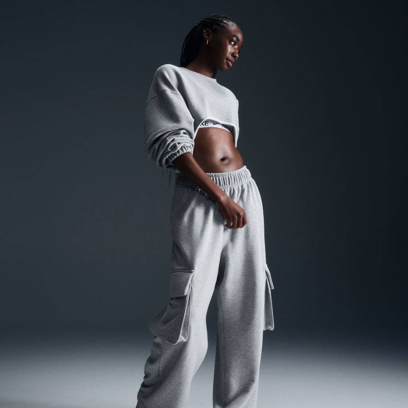 Nike sportswear dance oversized french terry trousers-null