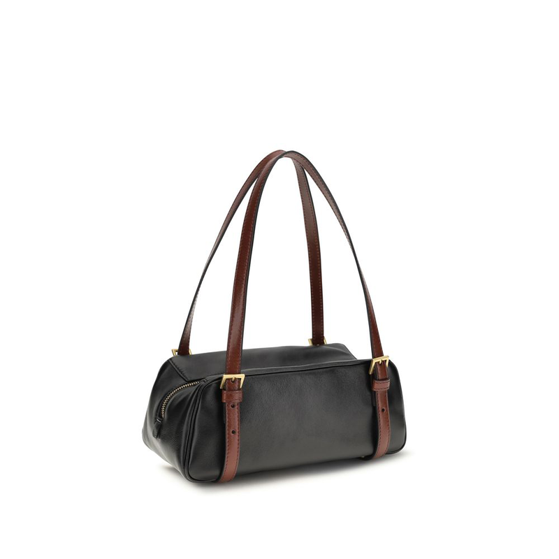 Black lamb ovis aries aries shoulder bag-null