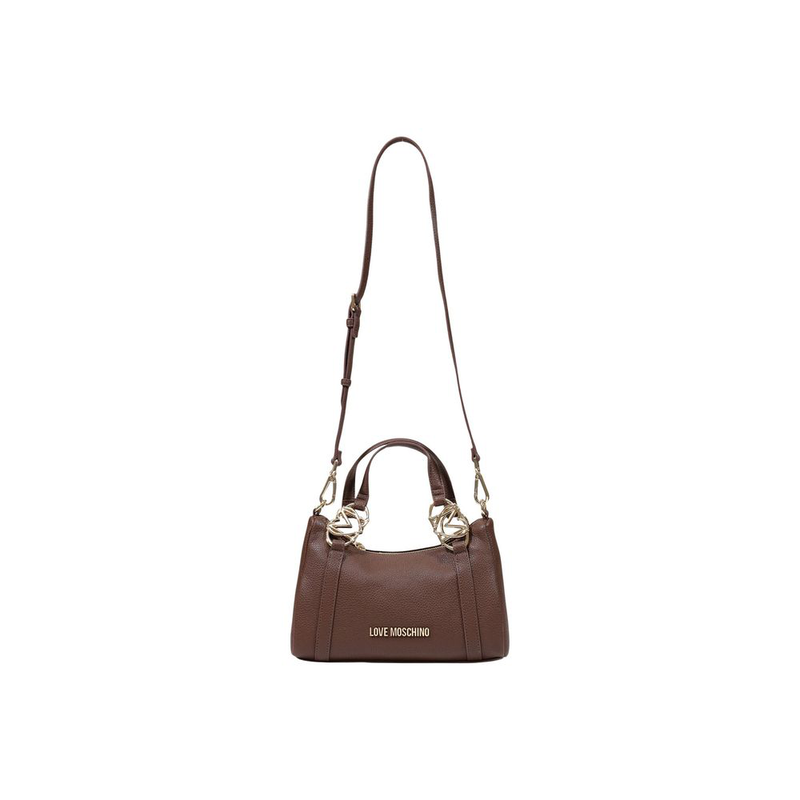 Brown polyethylene handbag-null