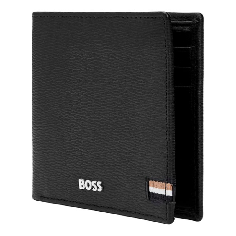 Boss money wallet with flap iconic black-null
