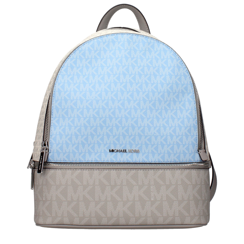 Beige fabric backpack-null