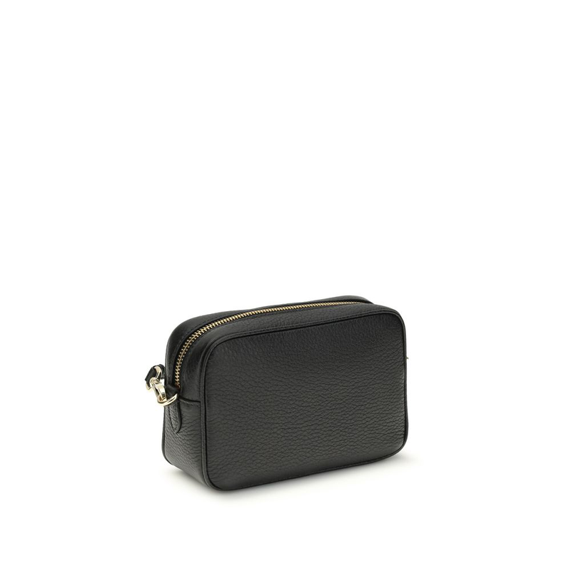 Black calf leather bos taurus shoulder bag-null