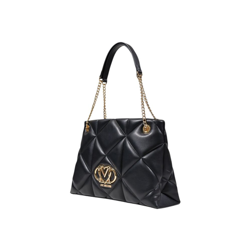 Black polyethylene handbag-null
