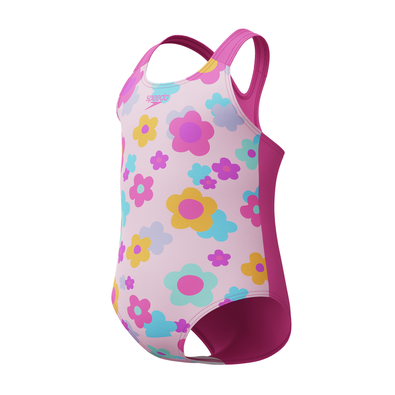 Speedo infant girl's print racerback 1pc-null