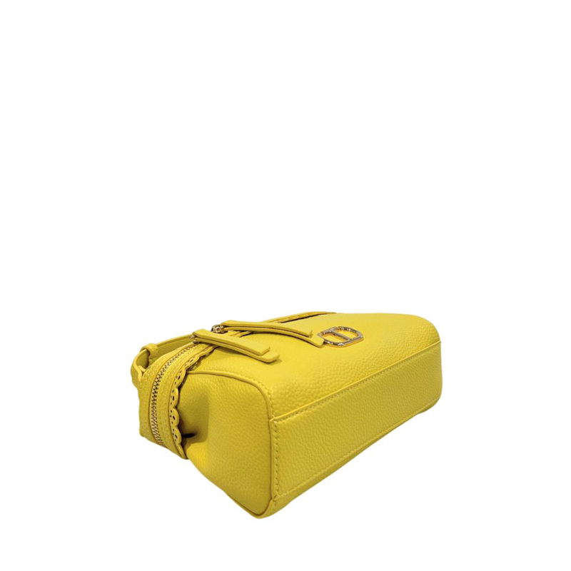 Yellow pu women handbag-null