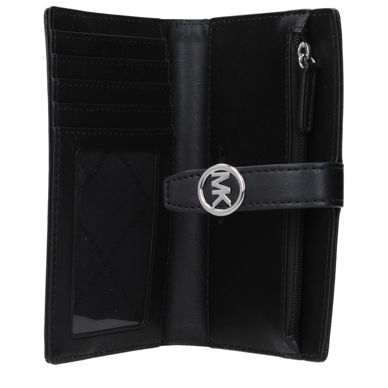 Black fabric wallet-null