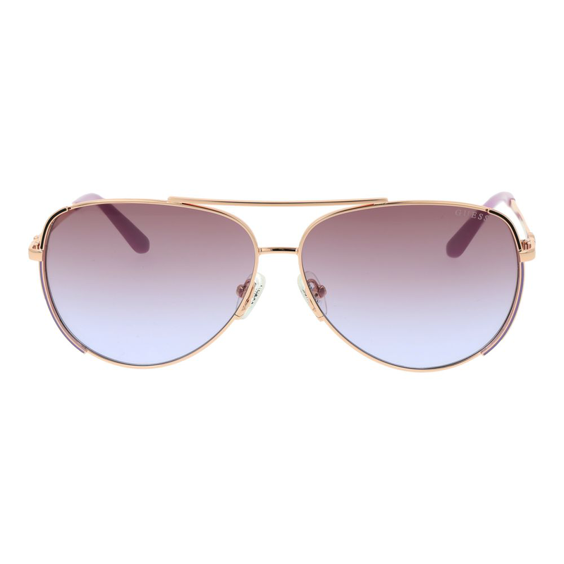 Rose gold metal sunglasses-null