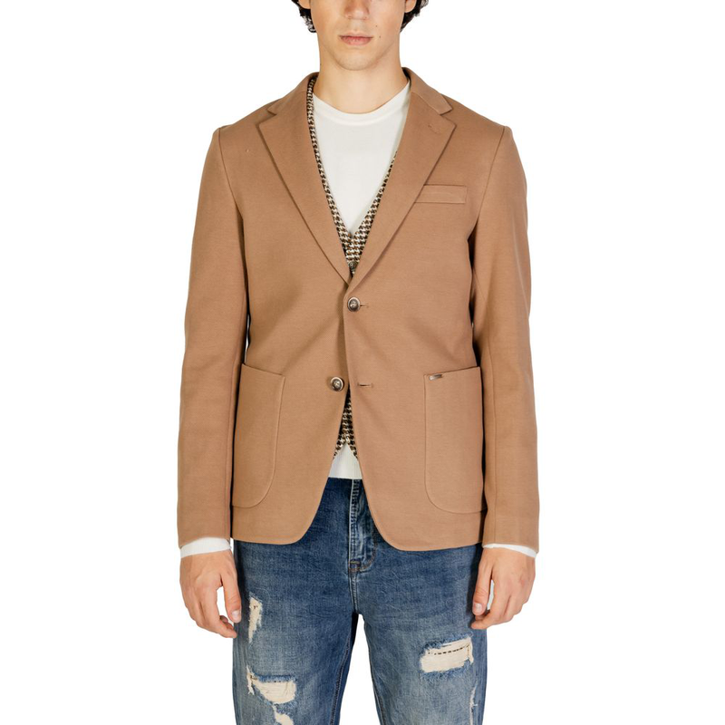 Beige cotton blazer-null