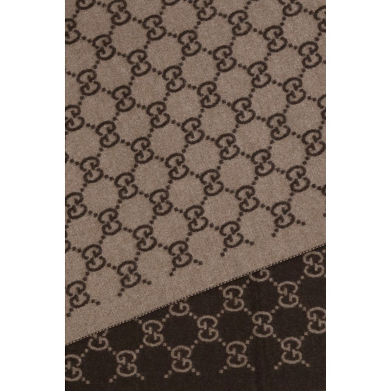 Brown cashmere scarf-null