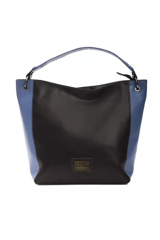 Black leather women shoulder bag-null