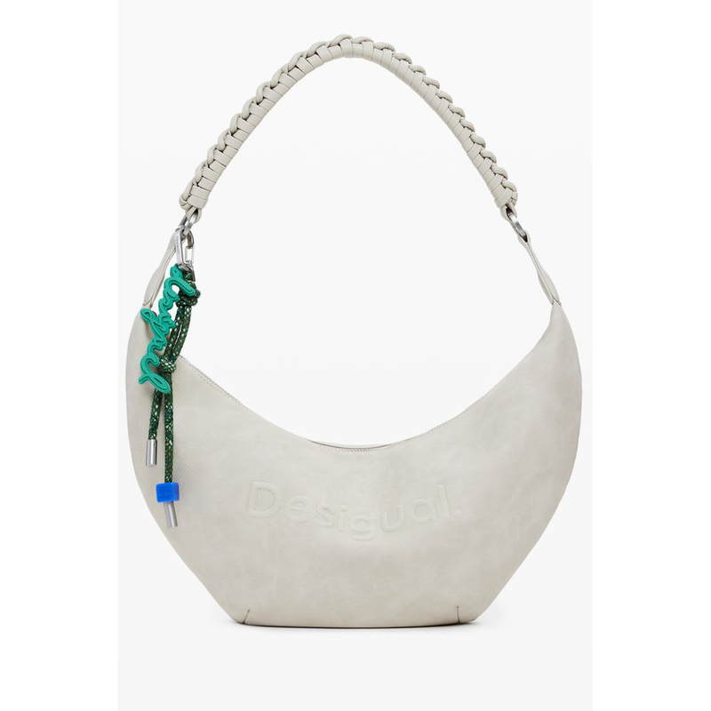 Beige polyurethane women's handbag-null