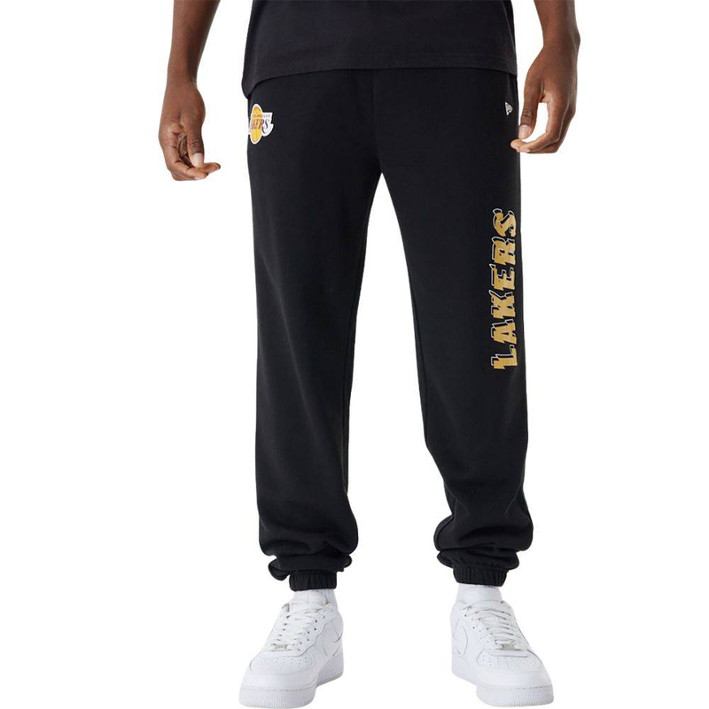 New era nba team script jogger la lakers-null