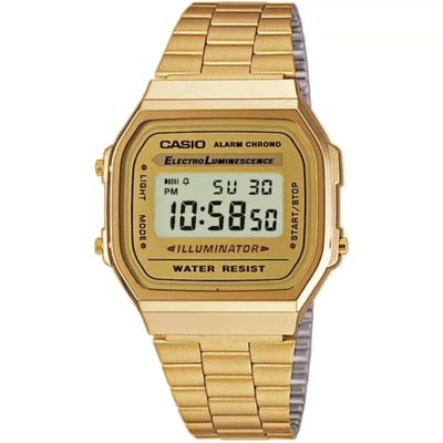 Casio collection unisex adults watch a168wg-9ef, Gold, medium