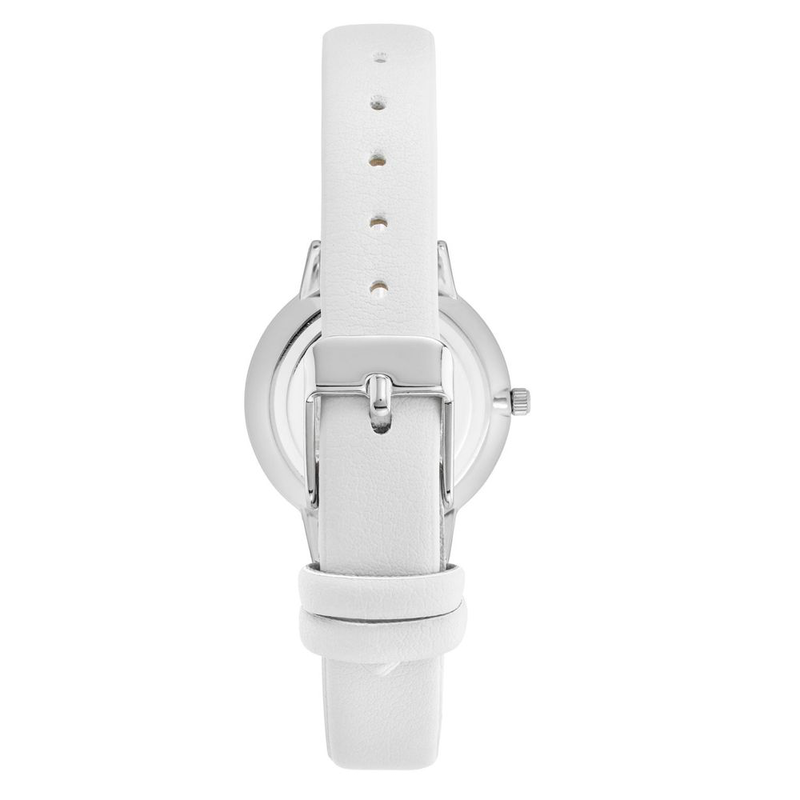 White plastic dress watch-null