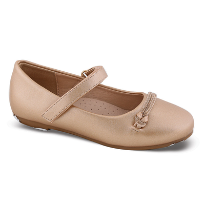Girls Flats Sd12167, Bronze, medium