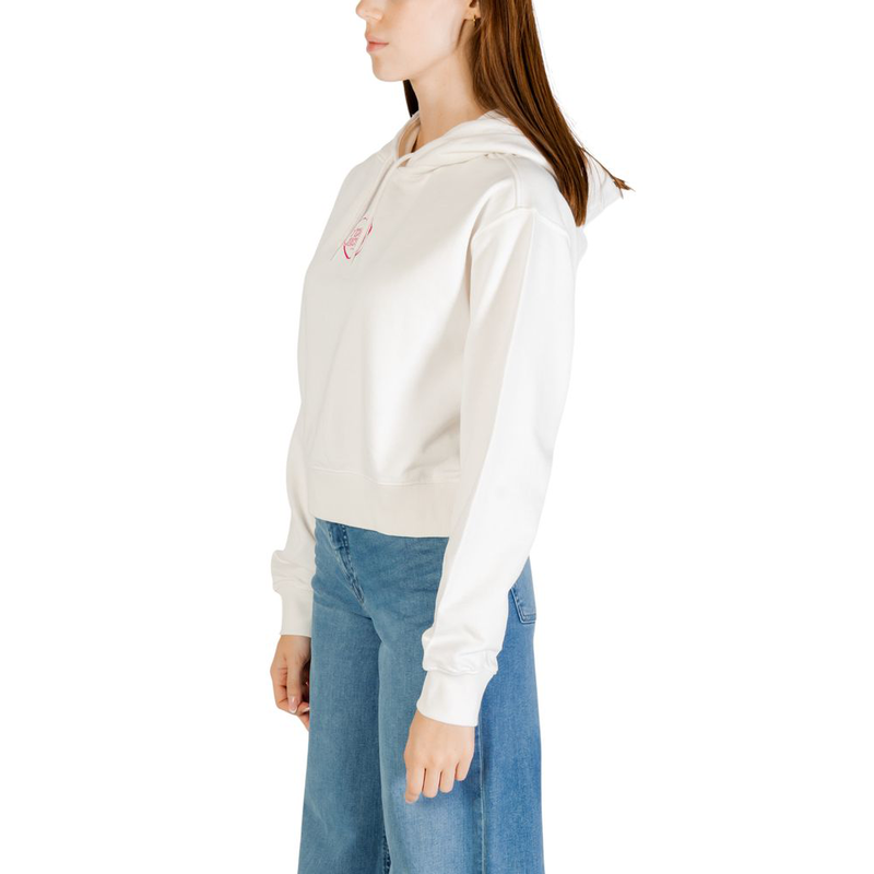 Cream recycled cotton hoodie-null