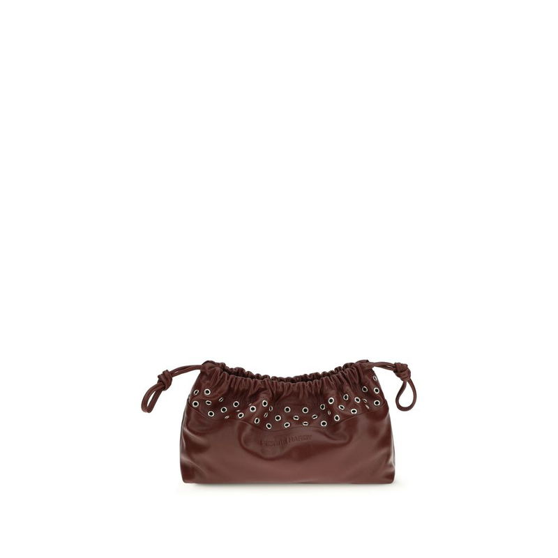 Bordeaux calf leather bos taurus clutch bag-null