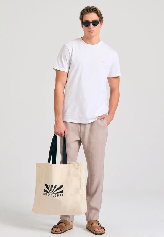 Funkybuddha linen trousers image number null