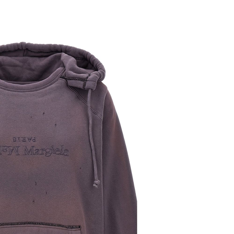 Purple cotton sweatshirt-null