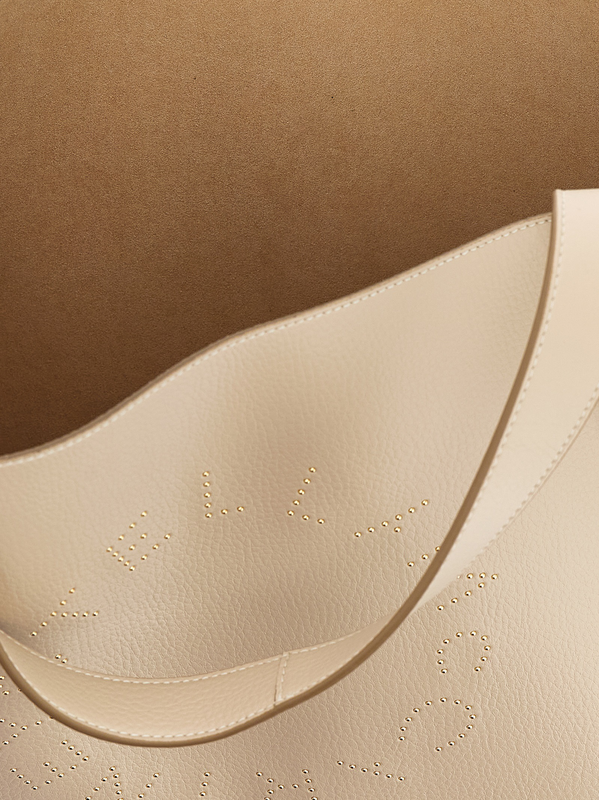Beige polyamide tote bag-null
