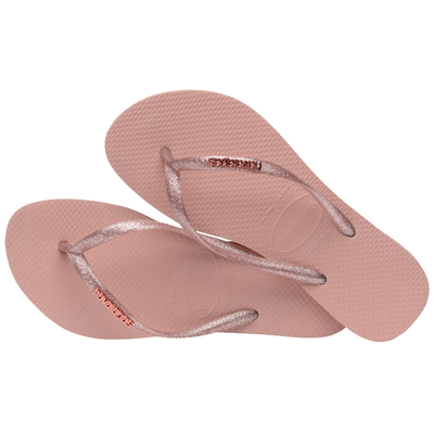 Havaianas  slim logo metallic, Crocus Rose/apricot Red, medium