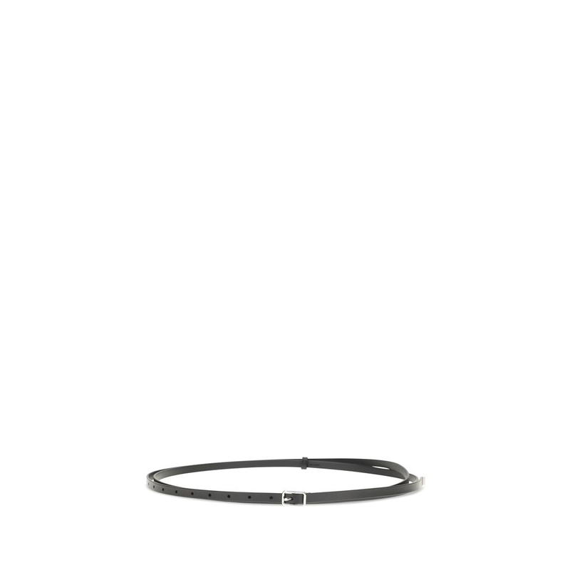 Black calf leather bos taurus belt-null