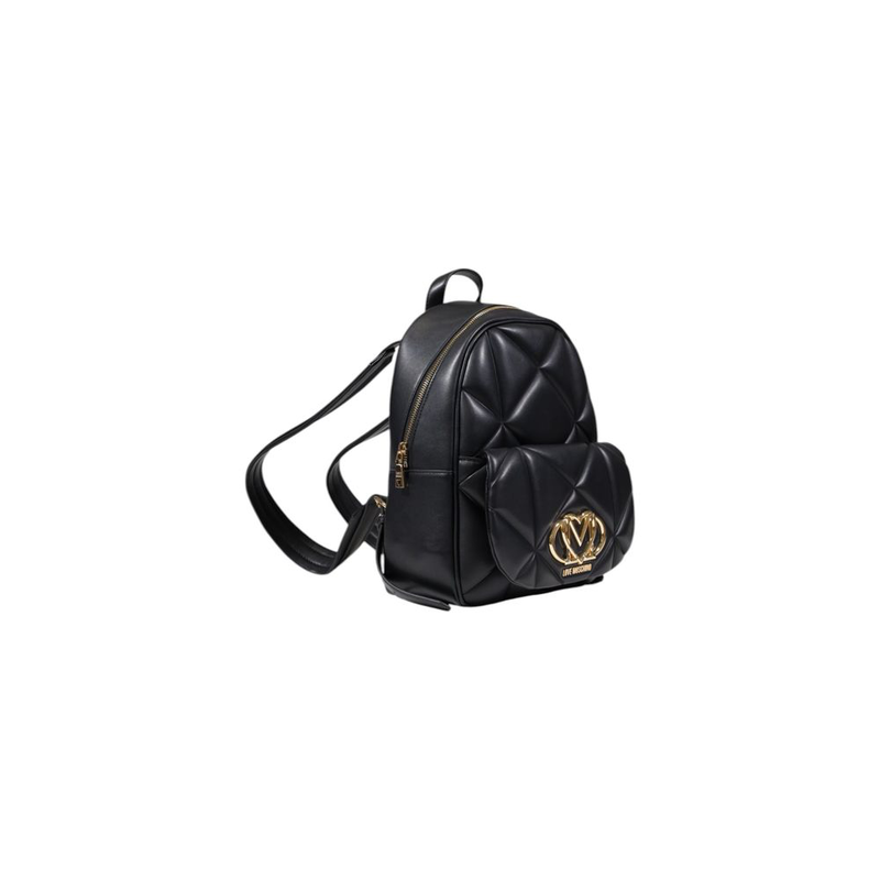 Black polyethylene backpack-null