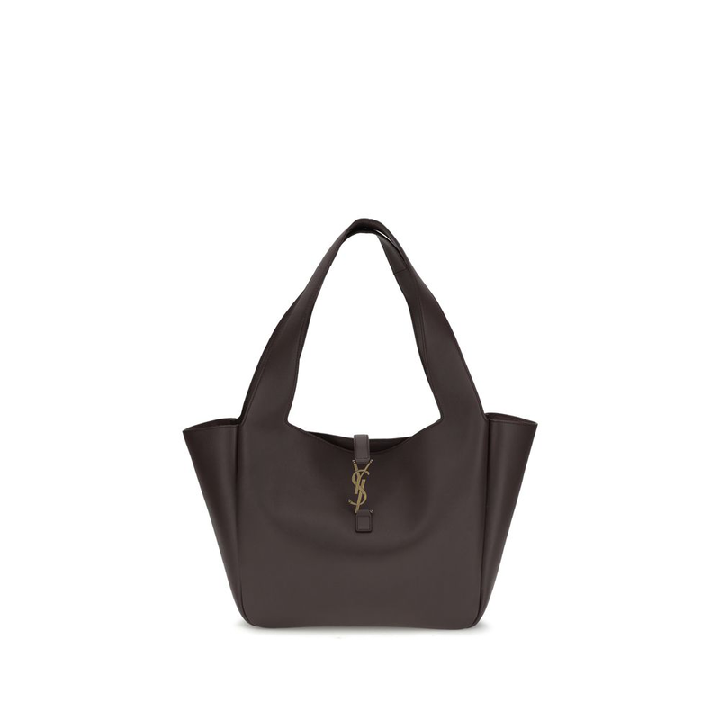 Brown calf leather bos taurus shoulder bag-null