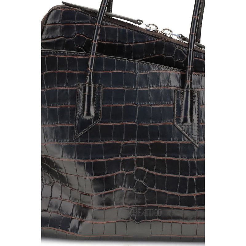 Black calf leather bos taurus shoulder bag-null