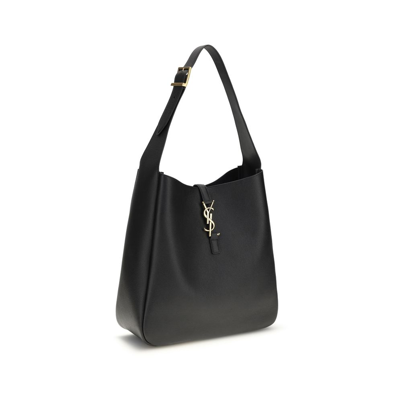 Black calf leather bos taurus shoulder bag-null