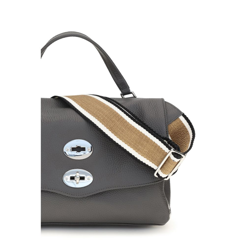 Gray calf leather bos taurus handbag-null
