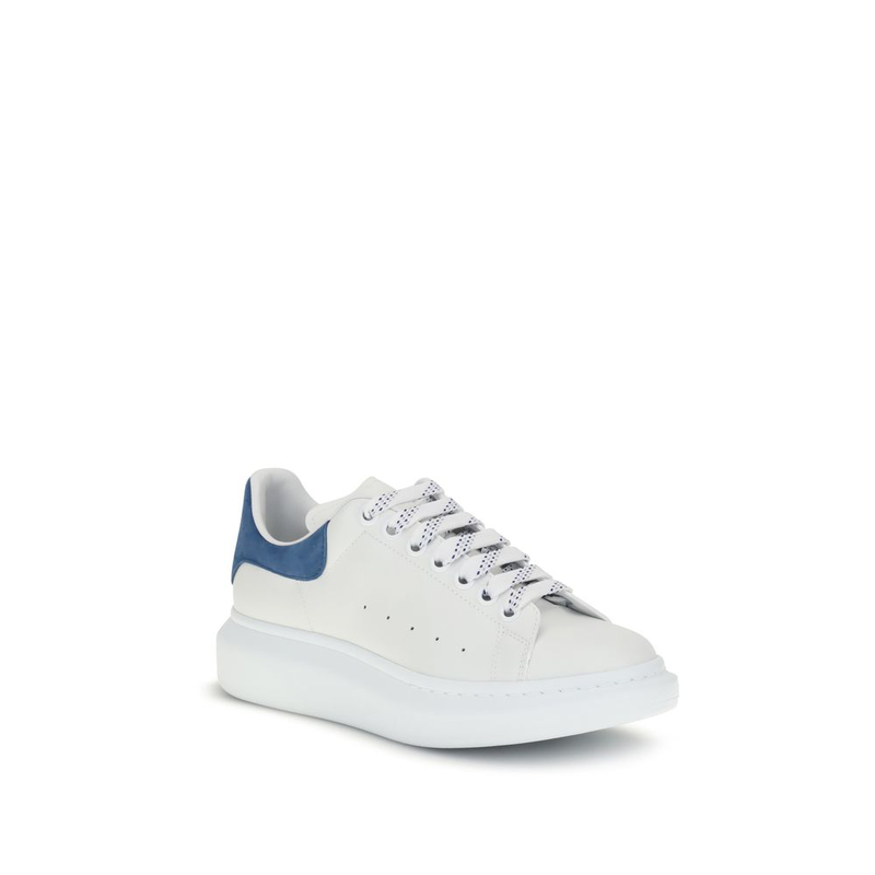 White calf leather bos taurus platform sneakers-null
