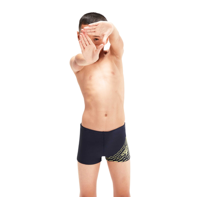 Speedo boys medley logo aquashort (81241006864), Navy/green, medium