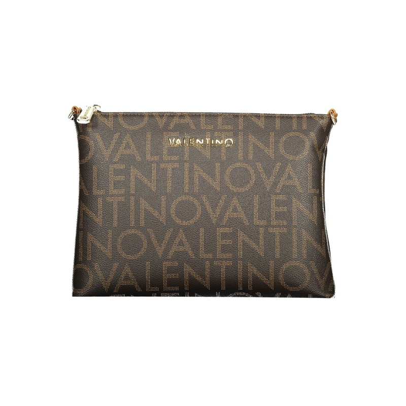 Brown polyurethane women's bag-null