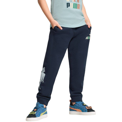 Puma x playmobil sweatpants tr, Navy, medium