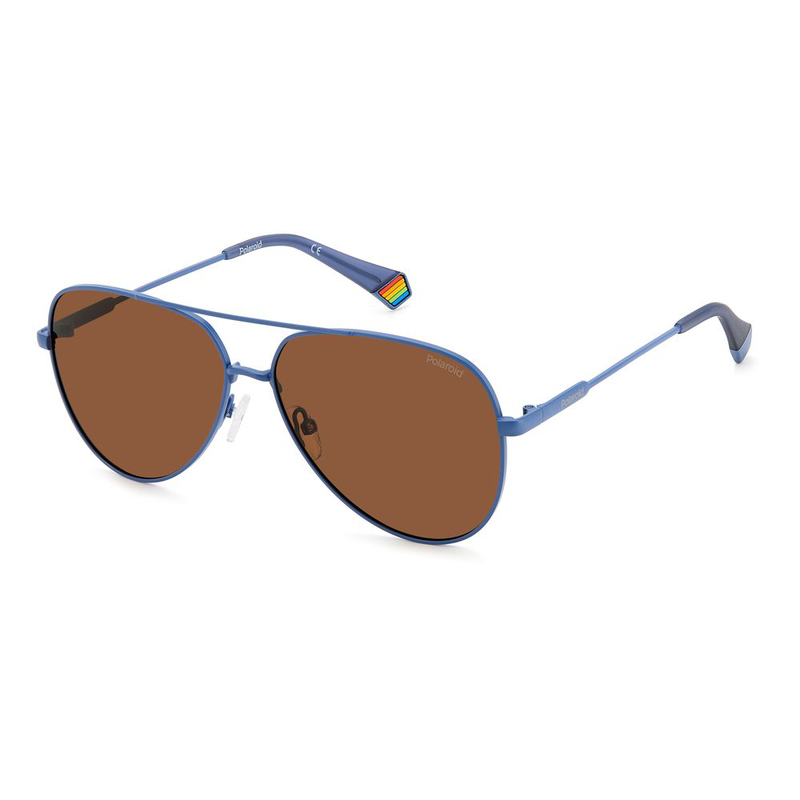 Blue stainless steel sunglasses-null