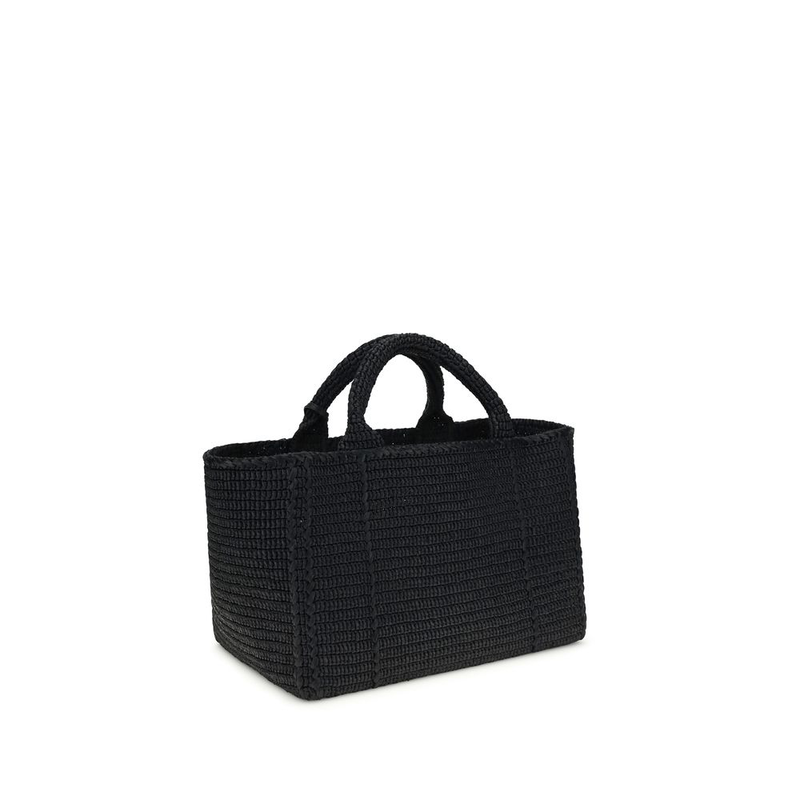 Black viscose shoulder bag-null