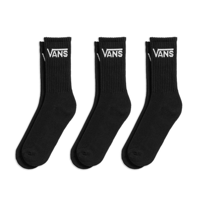 Classic crew 3-pack socks, Black / White, medium
