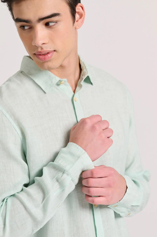 Funkybuddha shirt linen-null