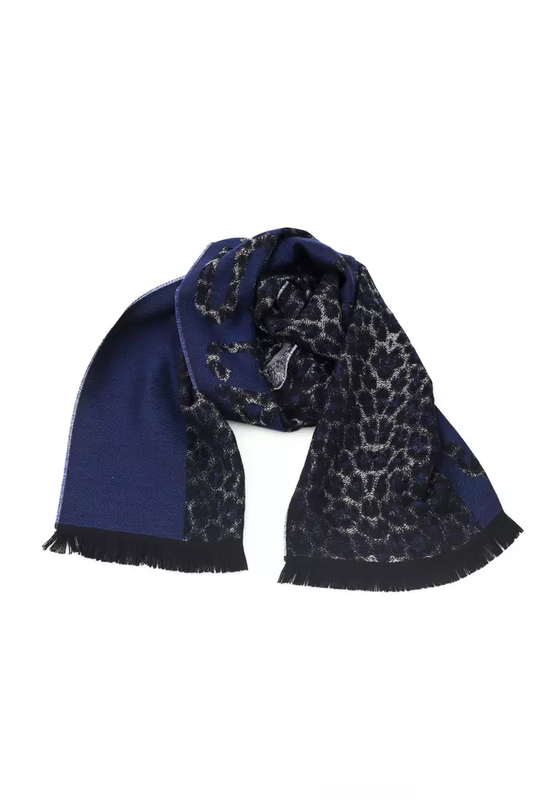Blue wool men scarf-null