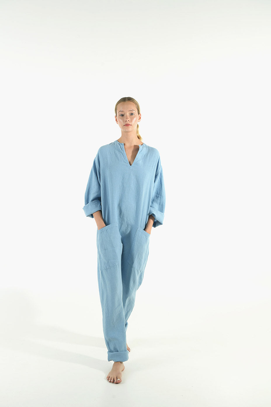 Kyoto linen jumpsuit image number null