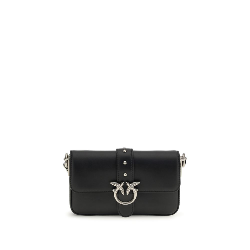 Black calf leather bos taurus shoulder bag-null