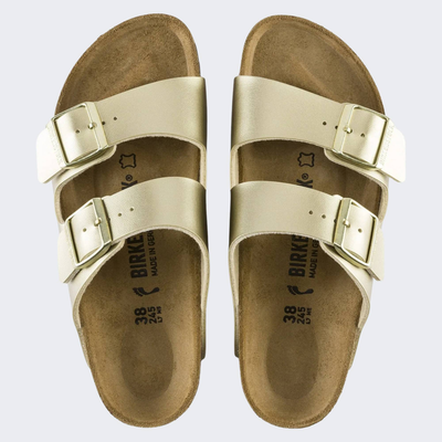 Birkenstock metallics arizona birko-flor, Gold, medium