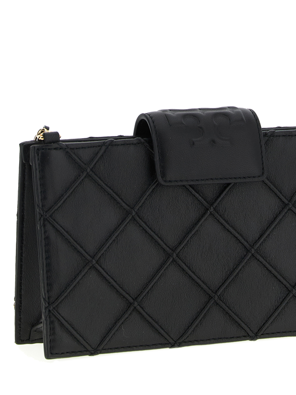 Black lamb leather cardholder-null