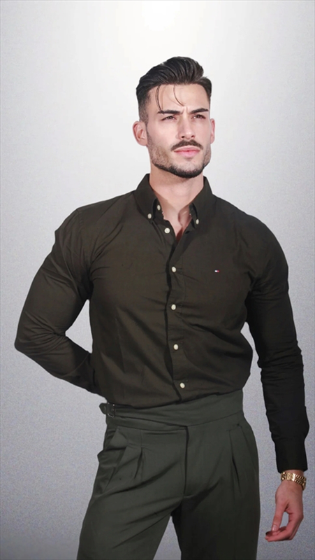 Tommy hilfiger th flex poplin rf shirt-null