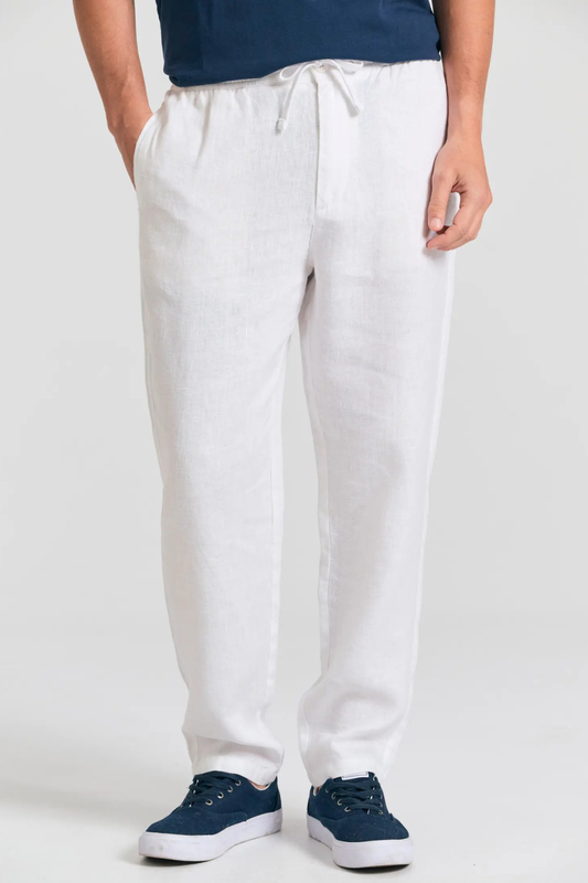 Funkybuddha linen trousers image number null