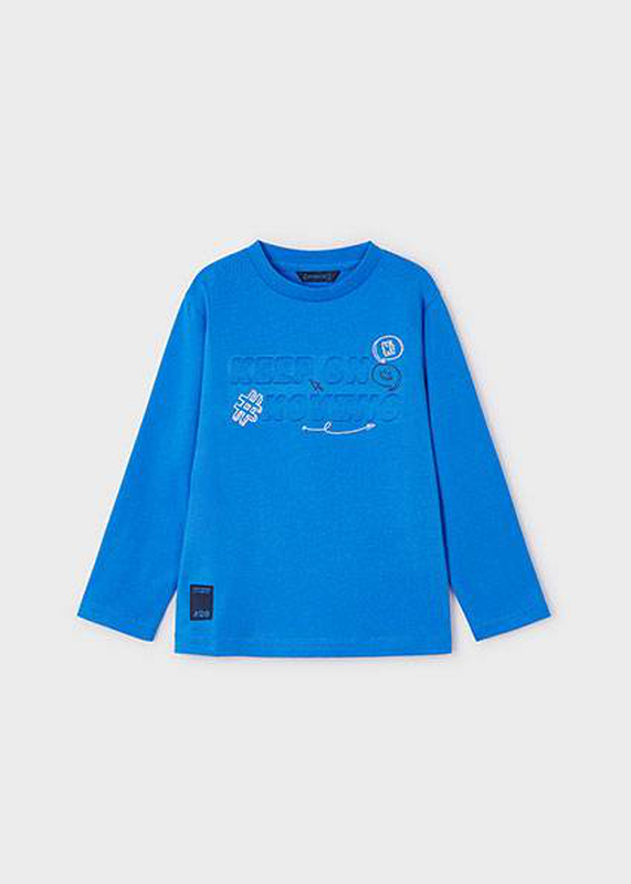 Μπλουζα μακρ/κη εντονο μπλε-null