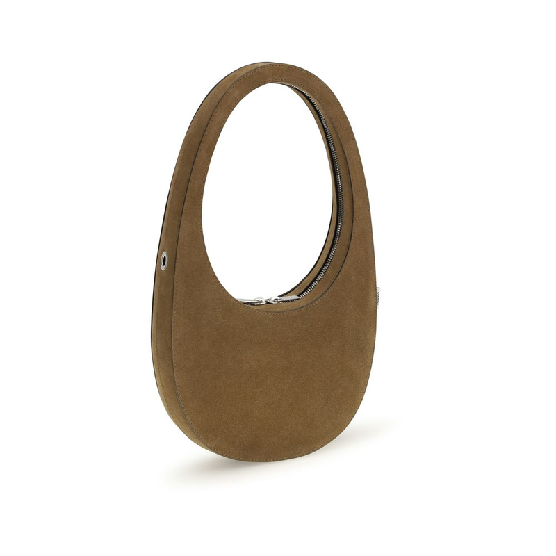 Brown calf leather bos taurus shoulder bag-null
